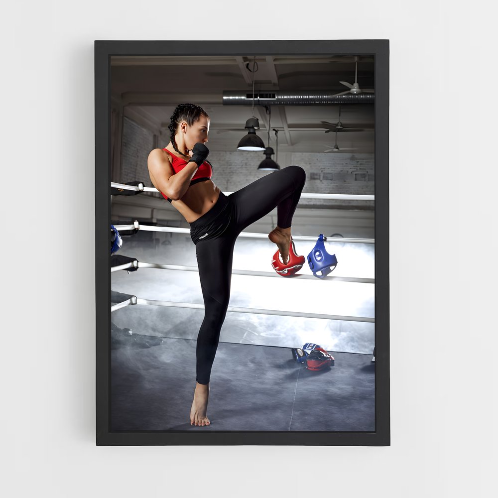 Poster Kick de Joanna – affiche MMA (vue 2)